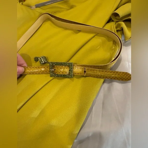 ***SOLD*** Christian Dior Galliano Fall 2007 Chartreuse Beaded Runway Dress - Picture 8 of 13